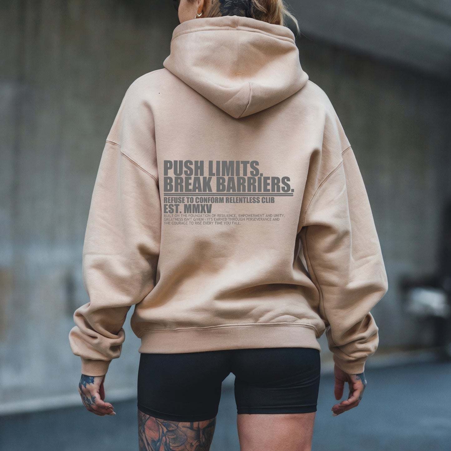 PUSH LIMITS BOXY HOODIE