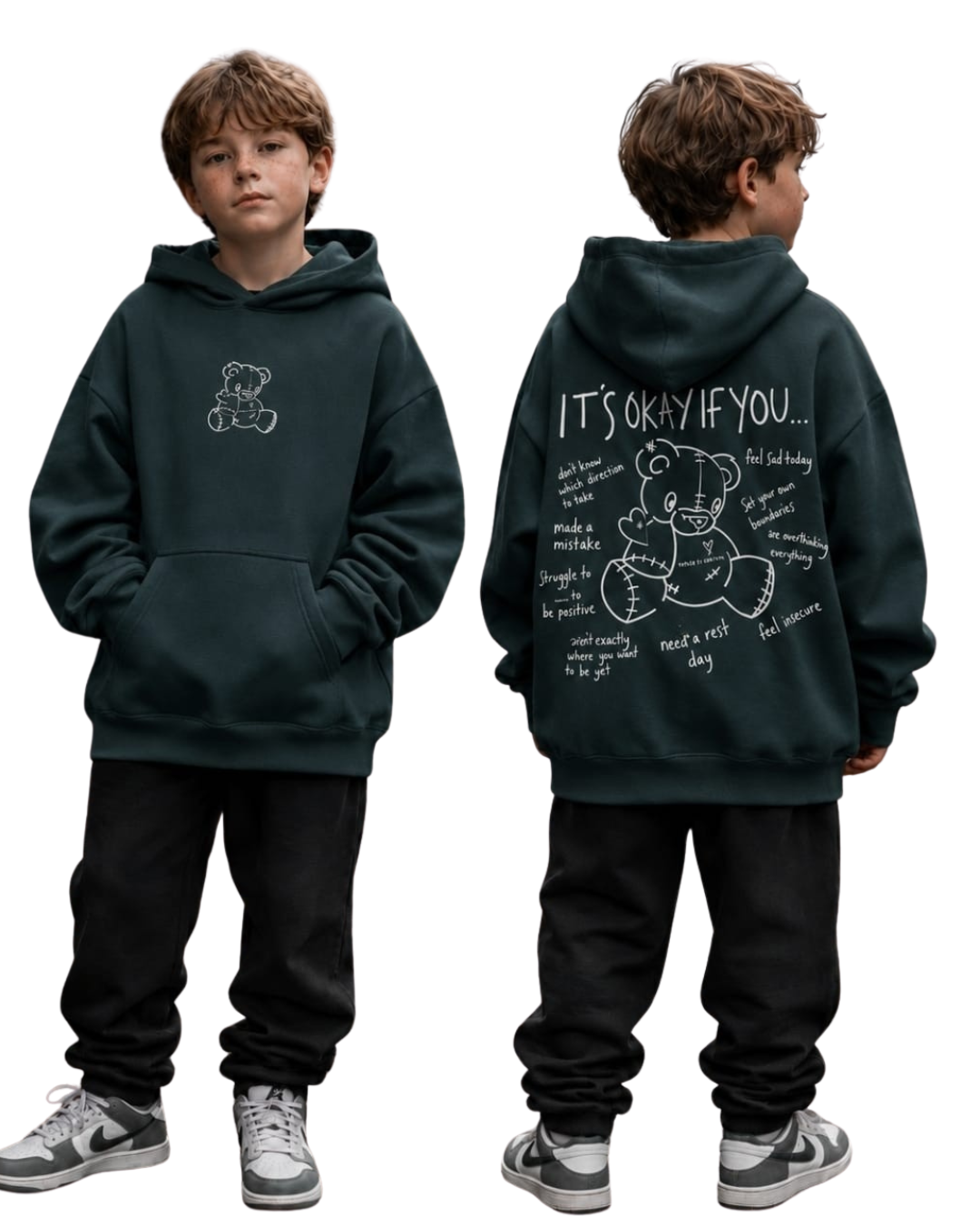 KIDS TEDDY COSY HOODIE