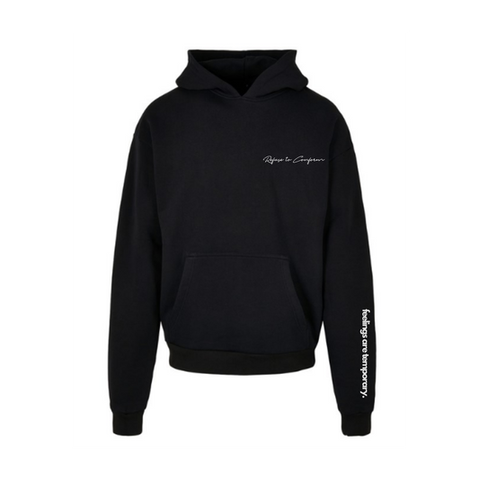 FEELINGS ARE TEMPORARY SLEEVE PRINT ULTRA-HEAVY HOODIE