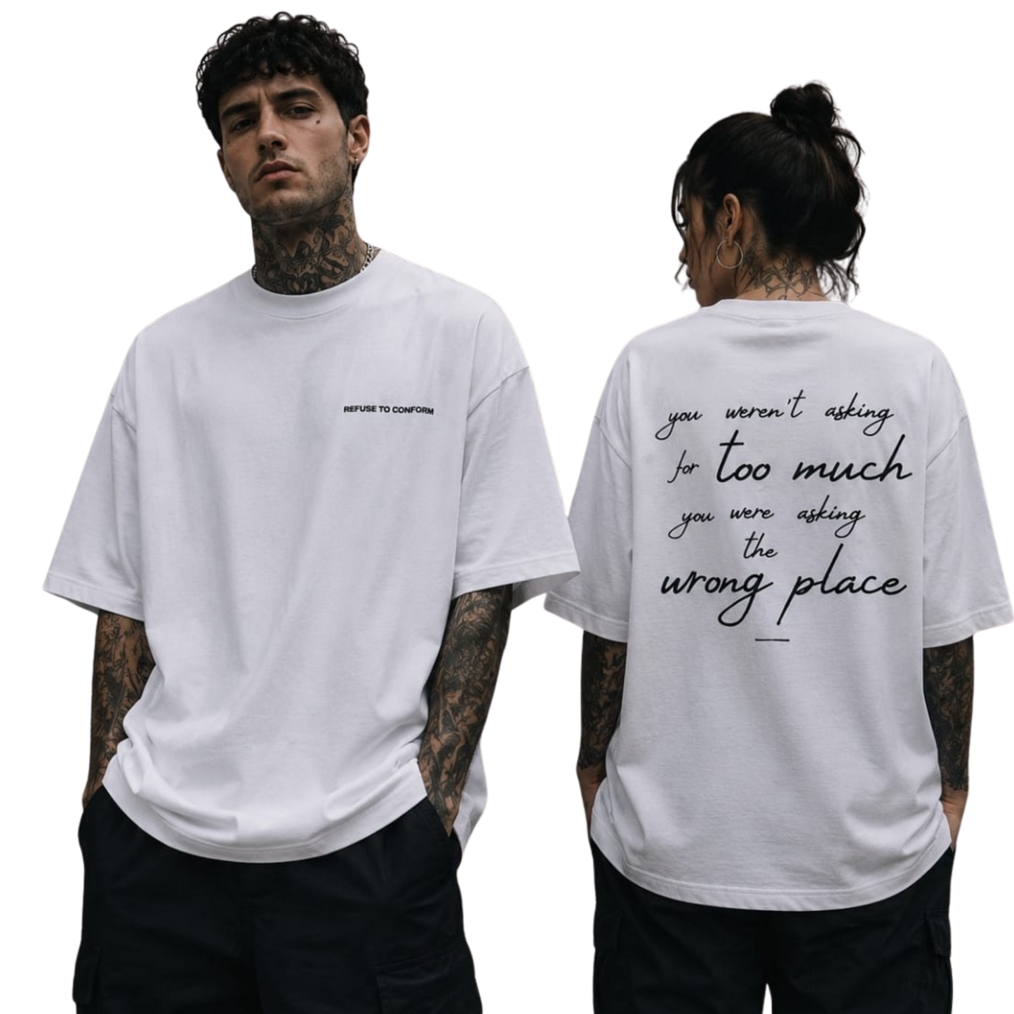WRONG PLACE OVERSIZED BOXY TEE