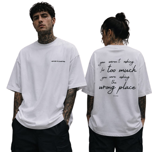 WRONG PLACE OVERSIZED BOXY TEE