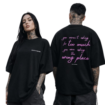 Wrong Place Oversized Boxy Tee by Refuse to Conform Clothing, product image 2