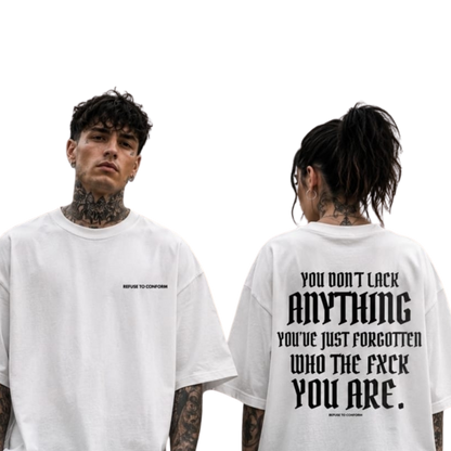 You Don'T Lack Anything Oversized Boxy Tee by Refuse to Conform Clothing, product image 2