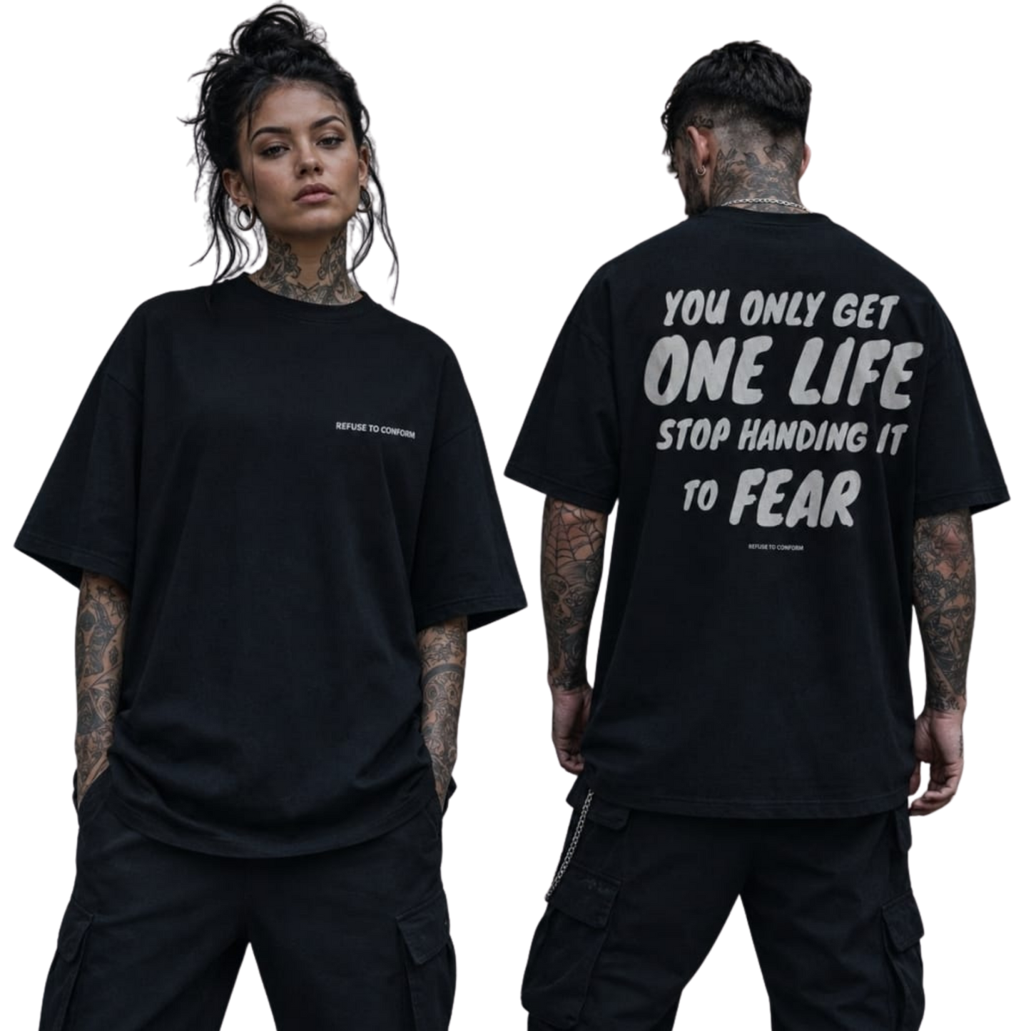 FEAR OVERSIZED BOXY TEE