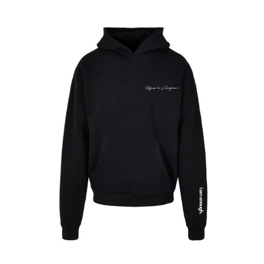 I AM ENOUGH SLEEVE PRINT ULTRA-HEAVY HOODIE