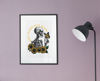A4 Poster - Make Friends With Nature by Refuse to Conform Clothing, product image 1