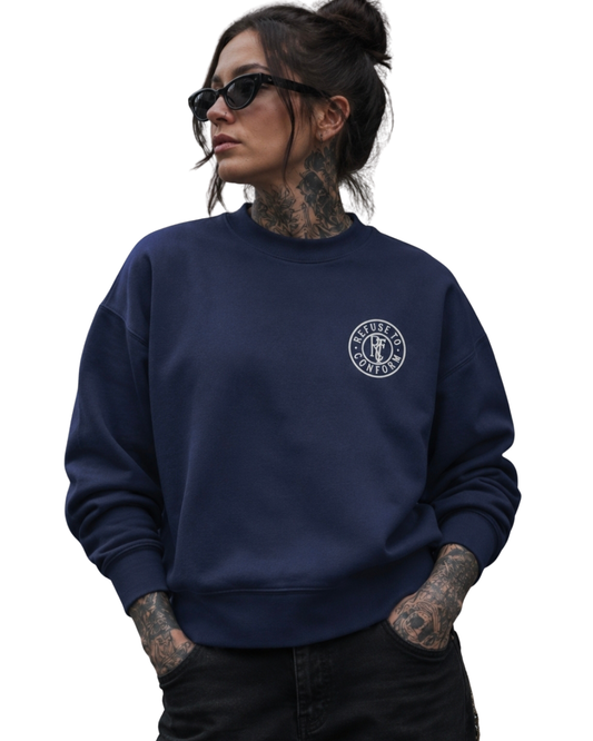 CIRCULAR OVERSIZED BOXY HEAVYWEIGHT SWEATSHIRT