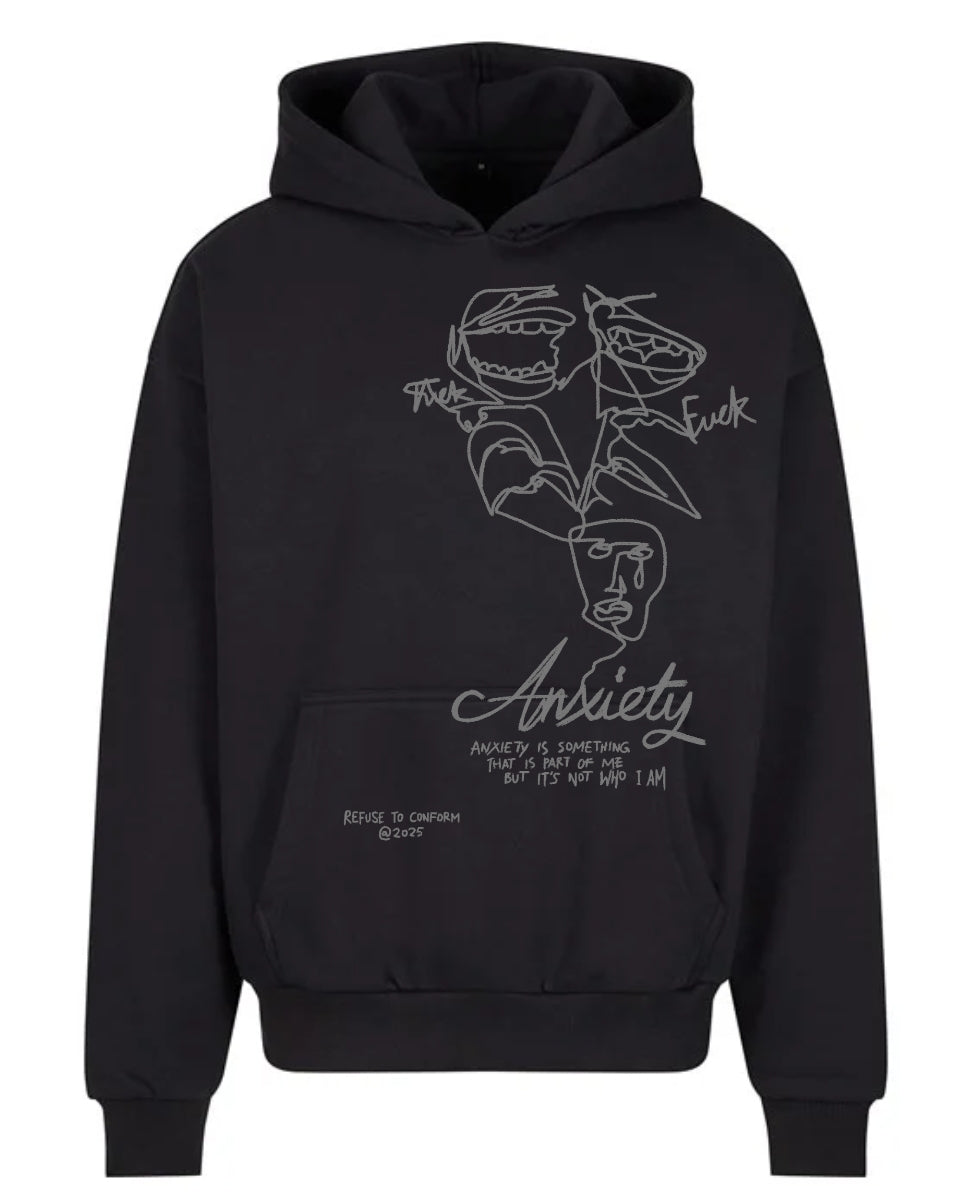 DELUXE ANXIETY IS NOT WHO I AM ULTRA-HEAVY HOODIE