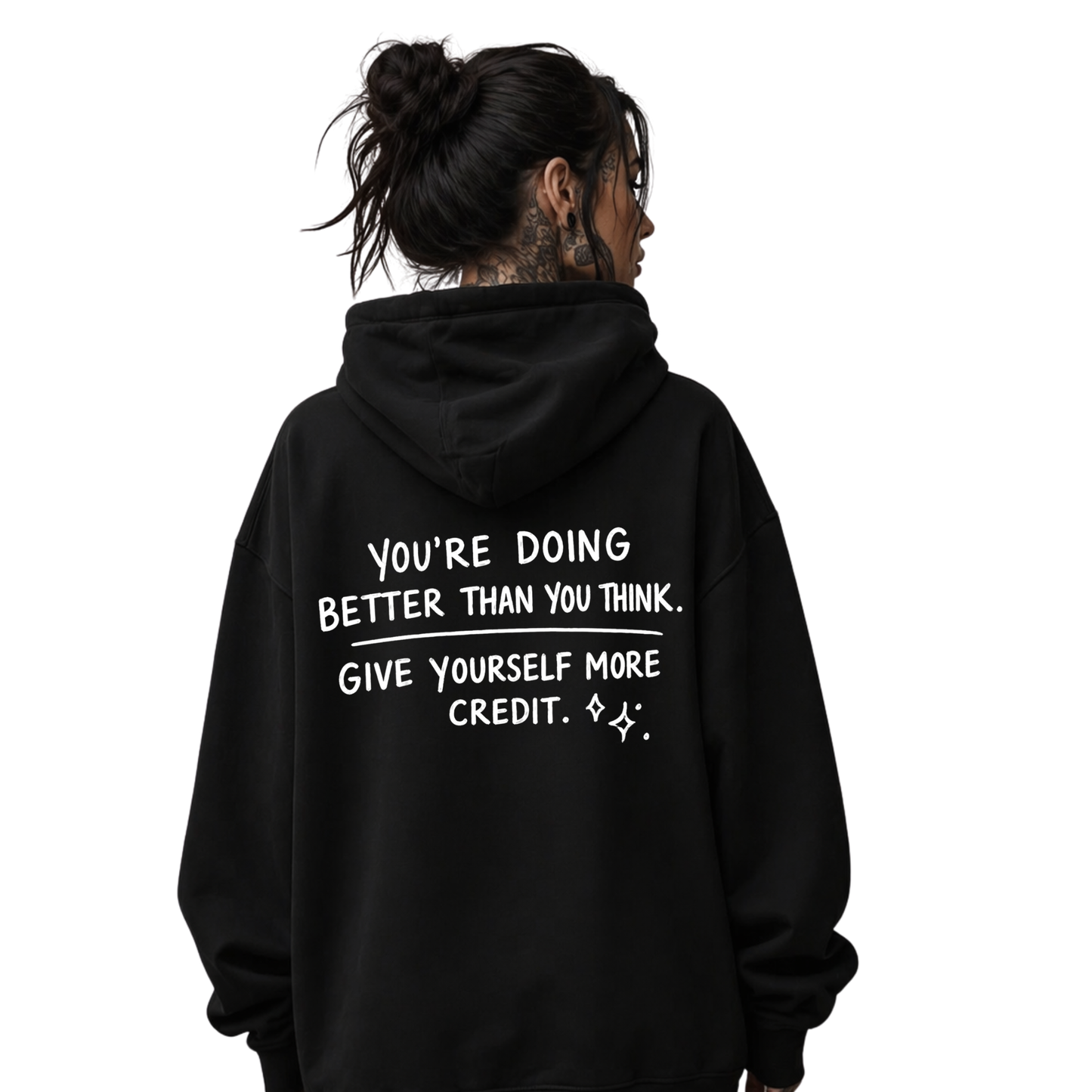 GIVE YOURSELF CREDIT ULTRA-HEAVY HOODIE