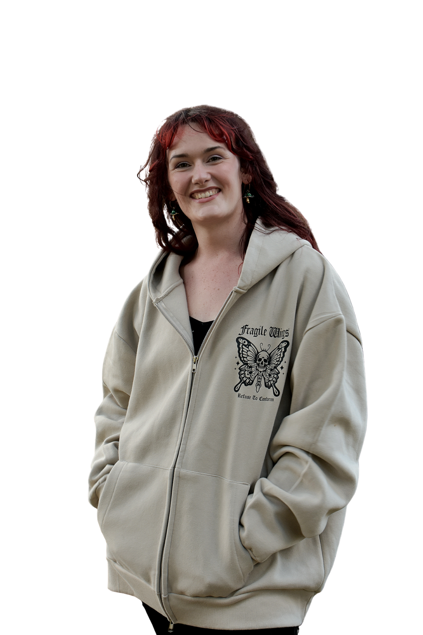 FRAGILE WINGS CLOUD HUG DOUBLE ZIP ZOODIE