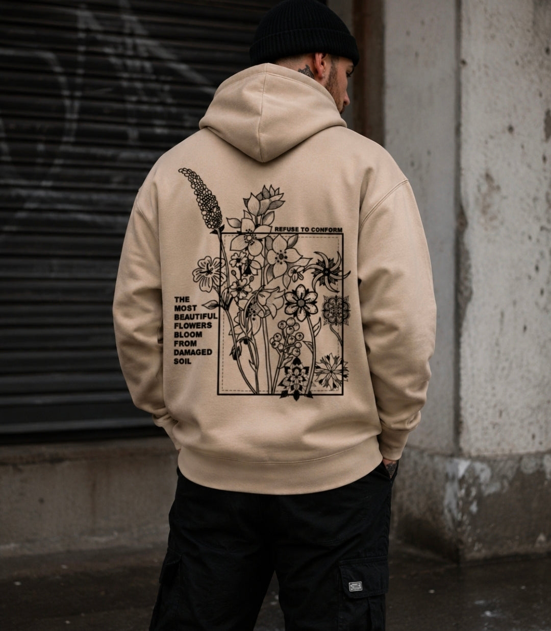FLOWERS ULTRA-HEAVY HOODIE