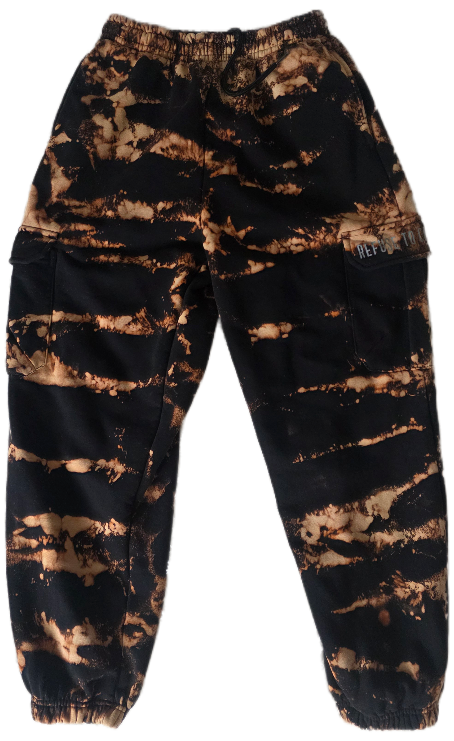 BURNT SHADOW HAND DYED ULTRA-HEAVY CARGO JOGGERS SIZE MEDIUM