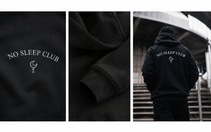 No Sleep Club Ultra-Heavy Hoodie by Refuse to Conform Clothing, product image 3