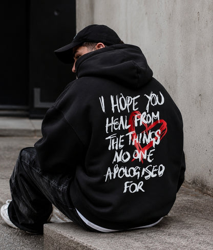 I Hope You Heal Ultra-Heavy Hoodie by Refuse to Conform Clothing, product image 4