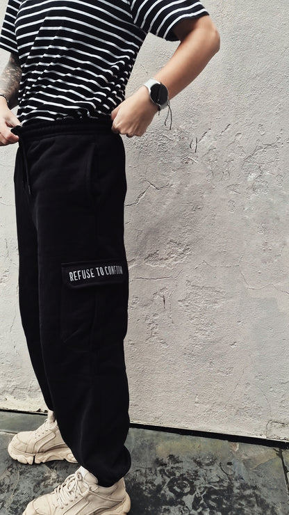 Ultra-Heavy Cargo Joggers by Refuse to Conform Clothing, product image 1