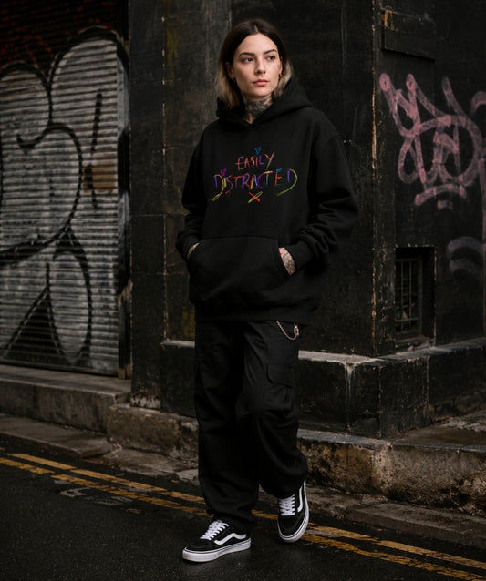 Easily Distracted Ultra-Heavy Hoodie by Refuse to Conform Clothing, product image 4