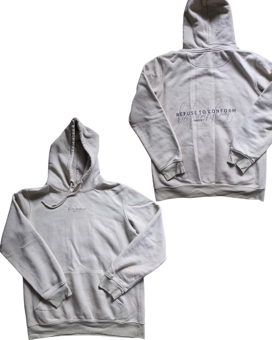 MODEL-WORN SAND HOODIE SIZE MEDIUM