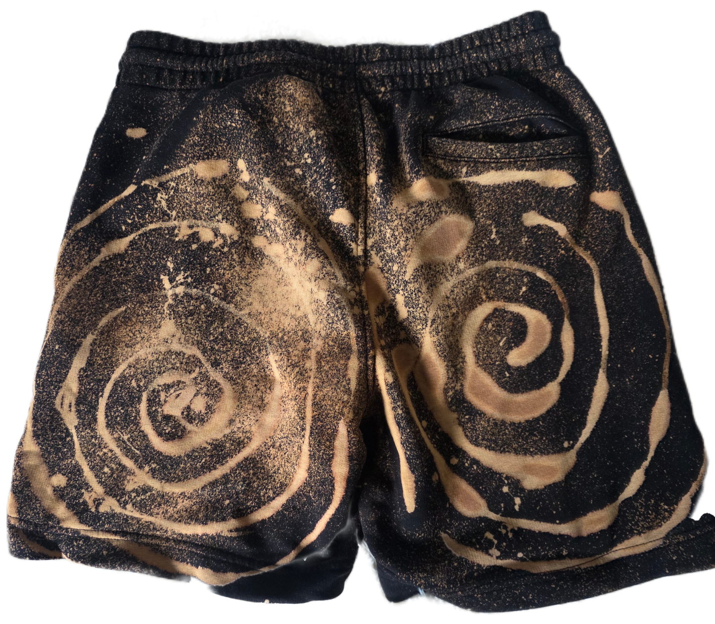 HAND DYED SWIRL COMDORT SHORTS SIZE SMALL