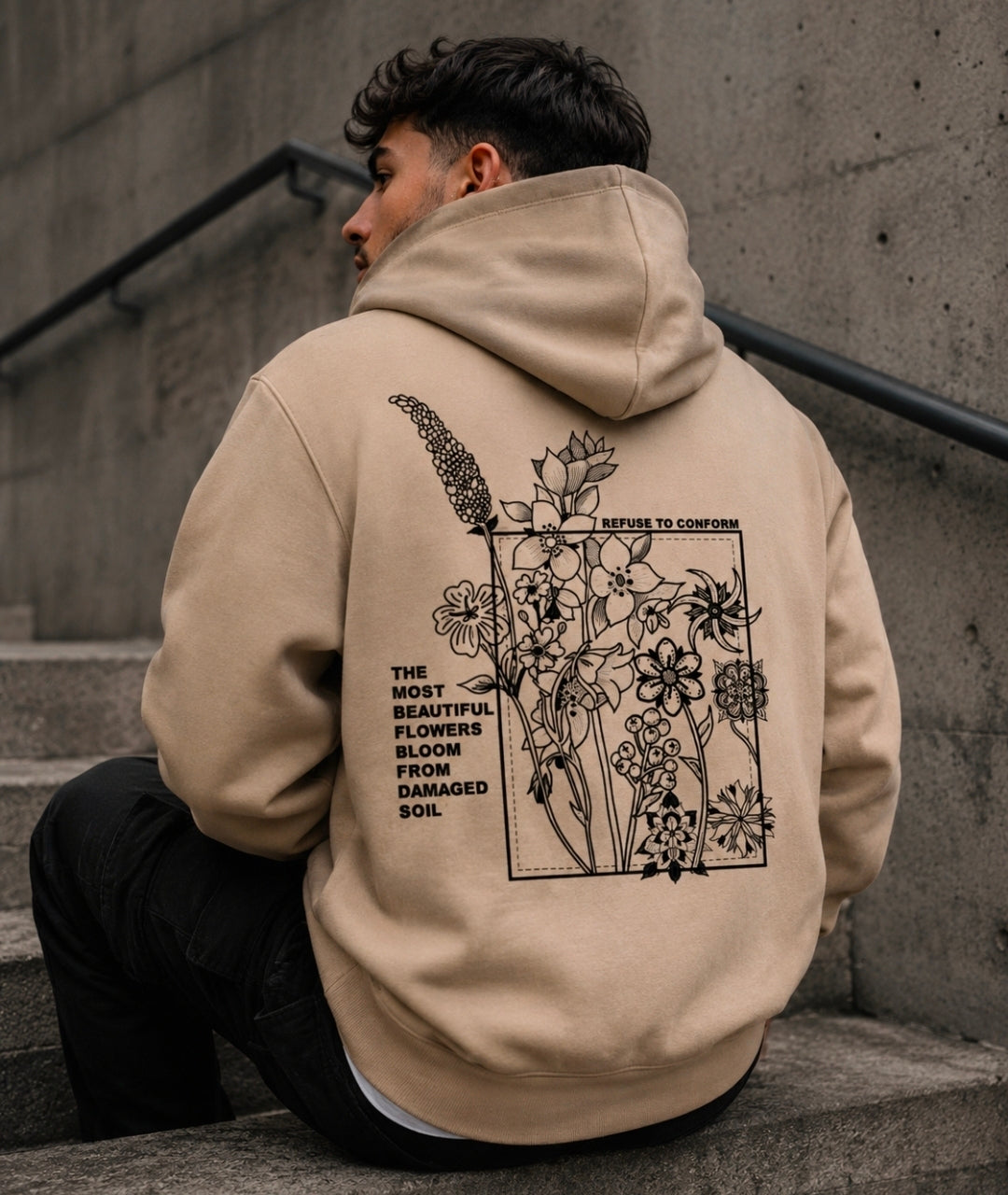 FLOWERS ULTRA-HEAVY HOODIE