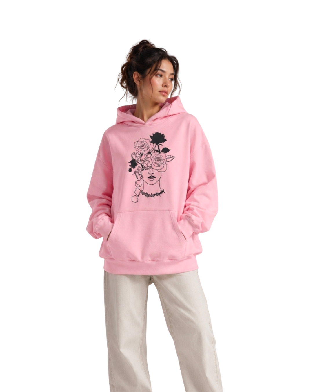 BABY PINK BEAUTIFUL CHAOS ULTRA-HEAVY HOODIE