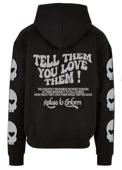Deluxe Tell Them You Love Them Ultra-Heavy Hoodie by Refuse to Conform Clothing, product image 3