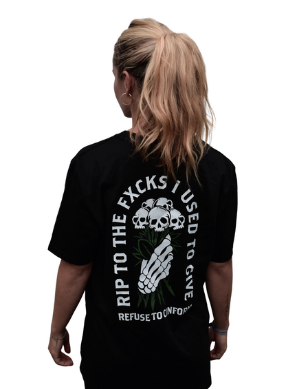 Rip To The Fxcks I Used To Give Tee by Refuse to Conform Clothing, product image 2