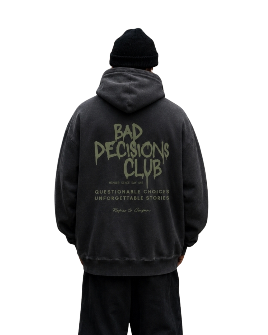 STANDARD BAD DECISIONS HOODIE