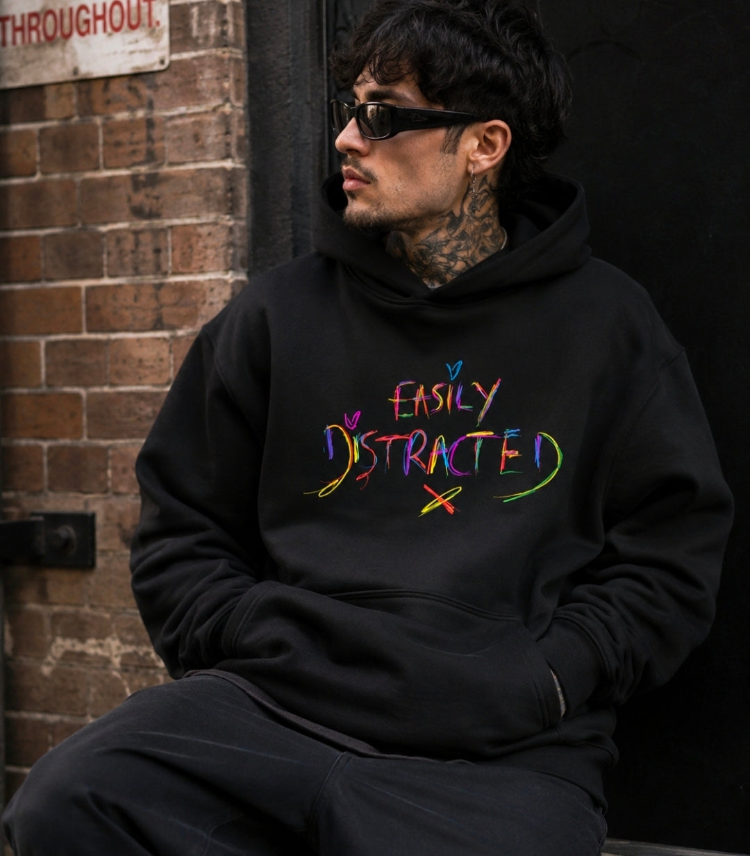 EASILY DISTRACTED ULTRA-HEAVY HOODIE