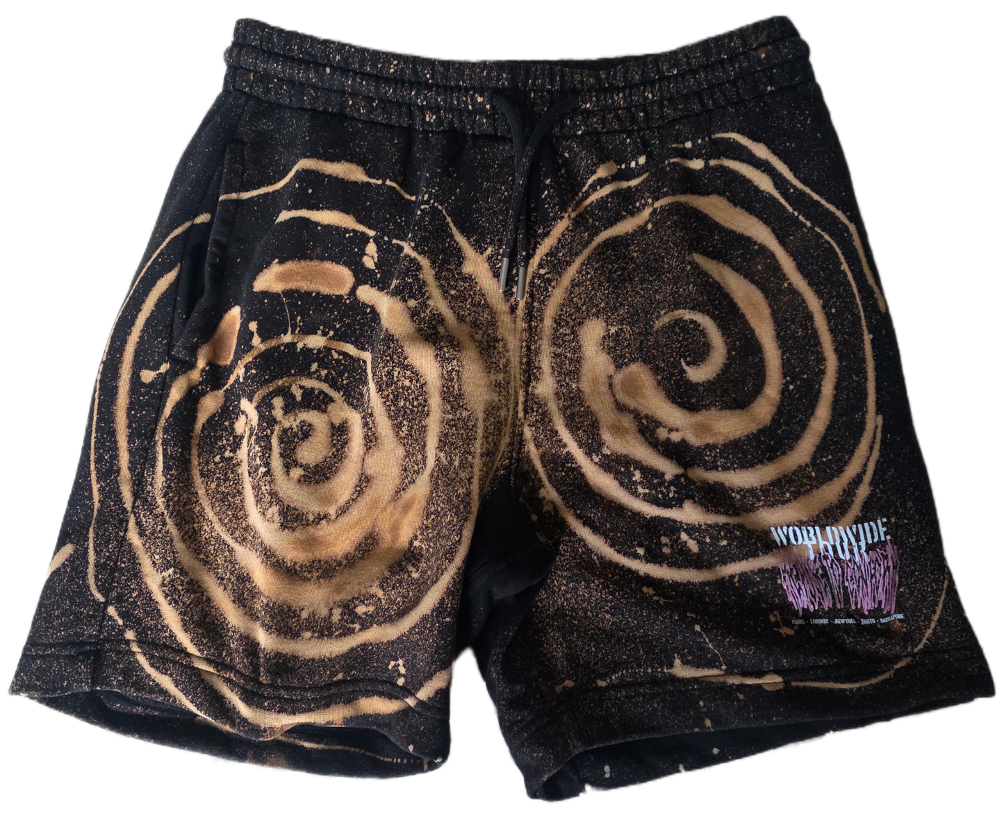 HAND DYED SWIRL COMDORT SHORTS SIZE SMALL