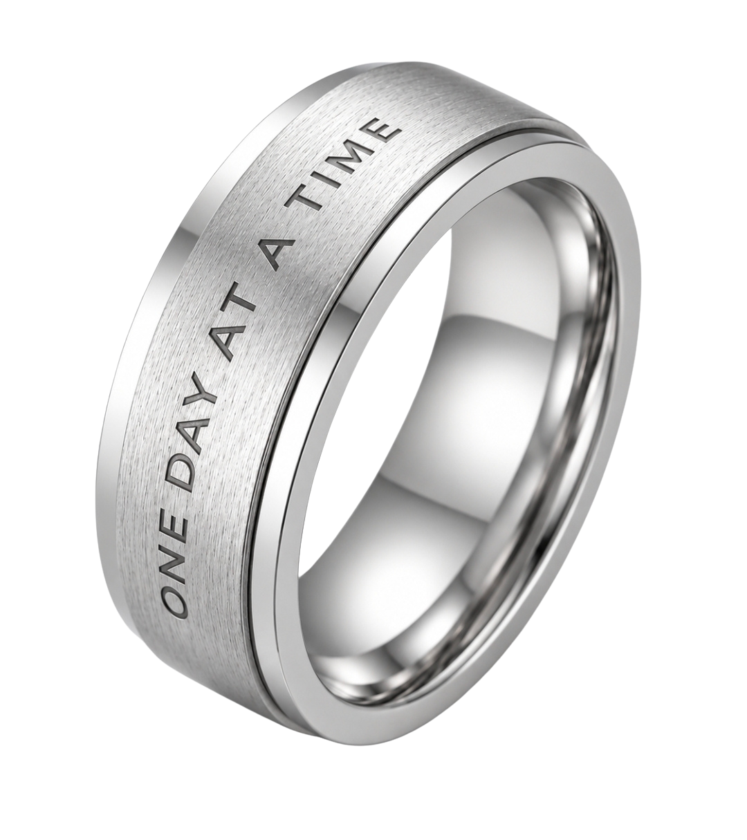 ONE DAY AT A TIME SPINNER RING