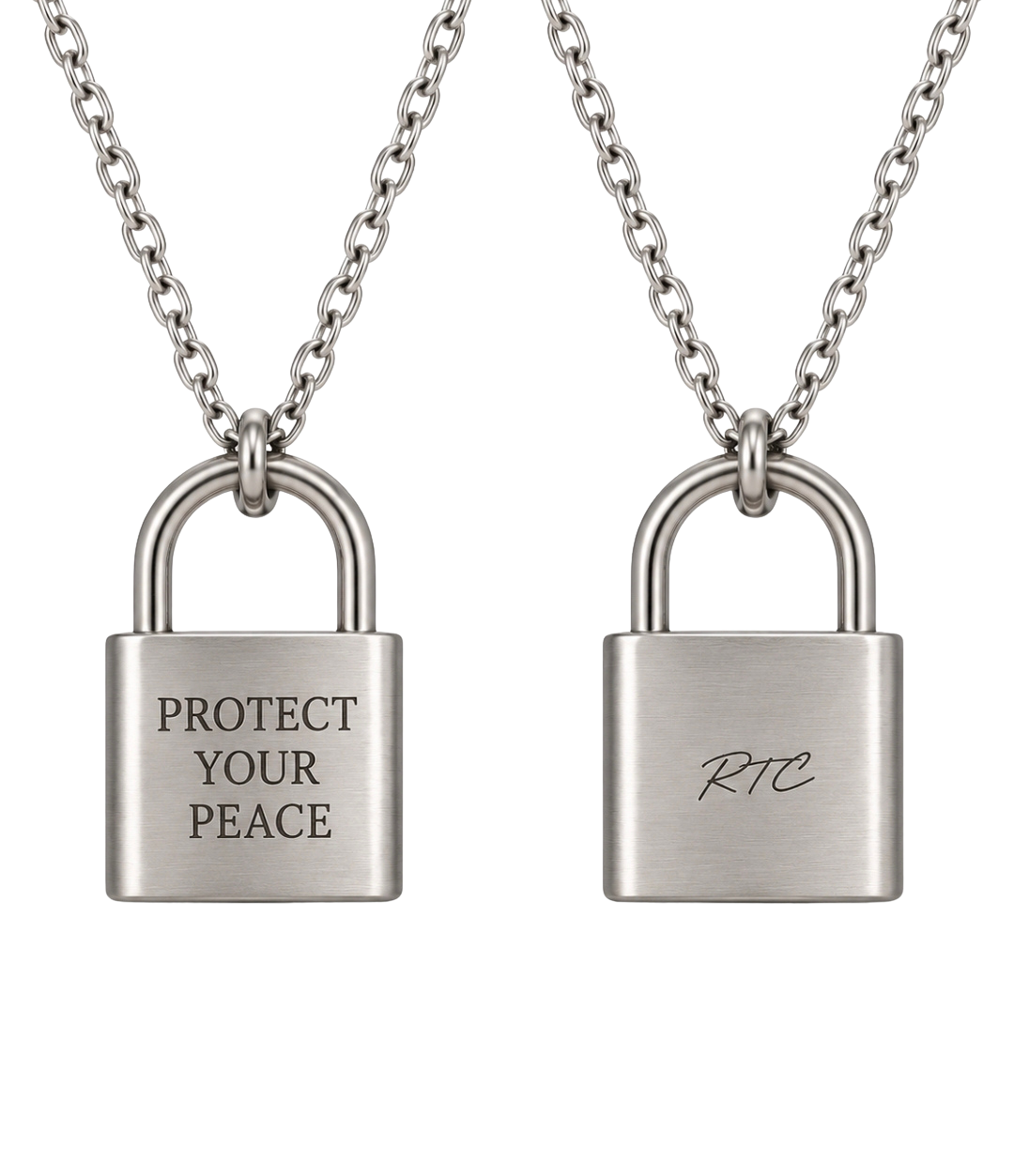 PROTECT YOUR PEACE PADLOCK NECKLACE