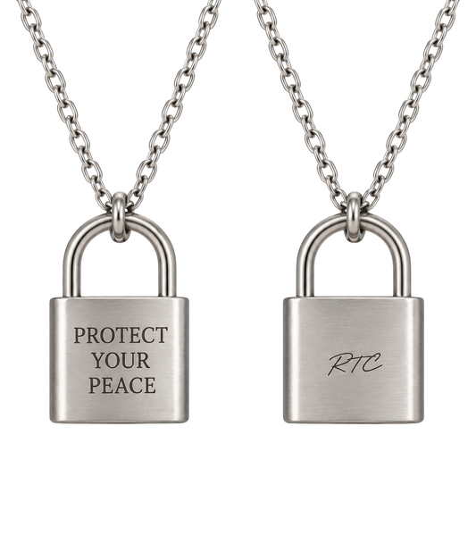 PROTECT YOUR PEACE PADLOCK NECKLACE