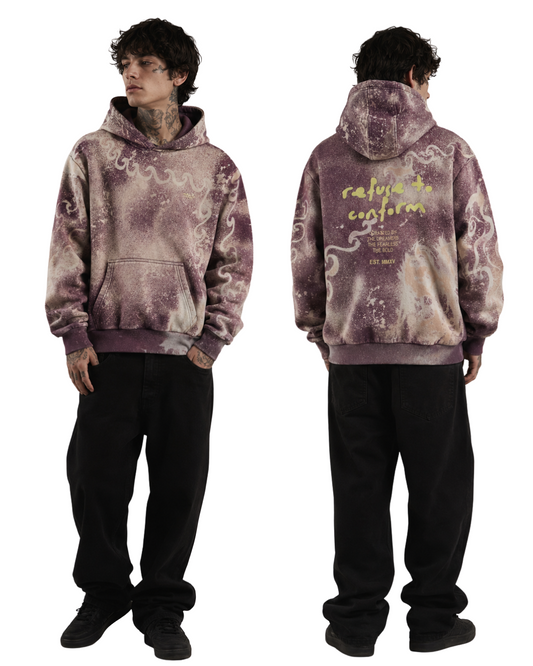 PLUM SMOKE CLOUD SOFT HOODIE SIZE SMALL
