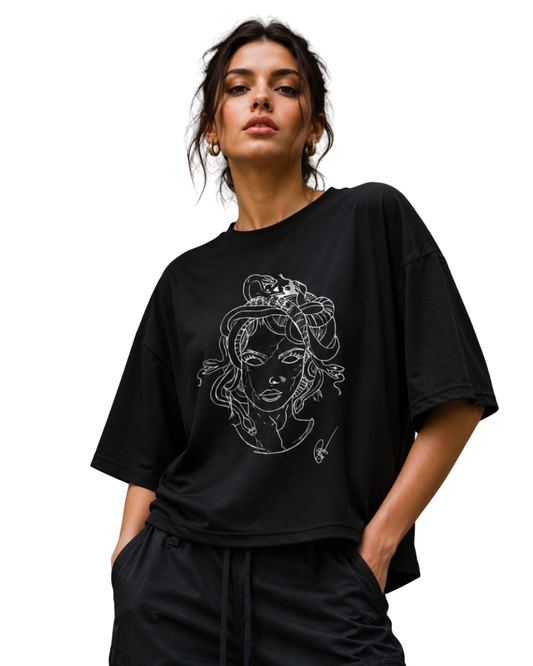 OVERSIZED BOXY CROPPED TEE