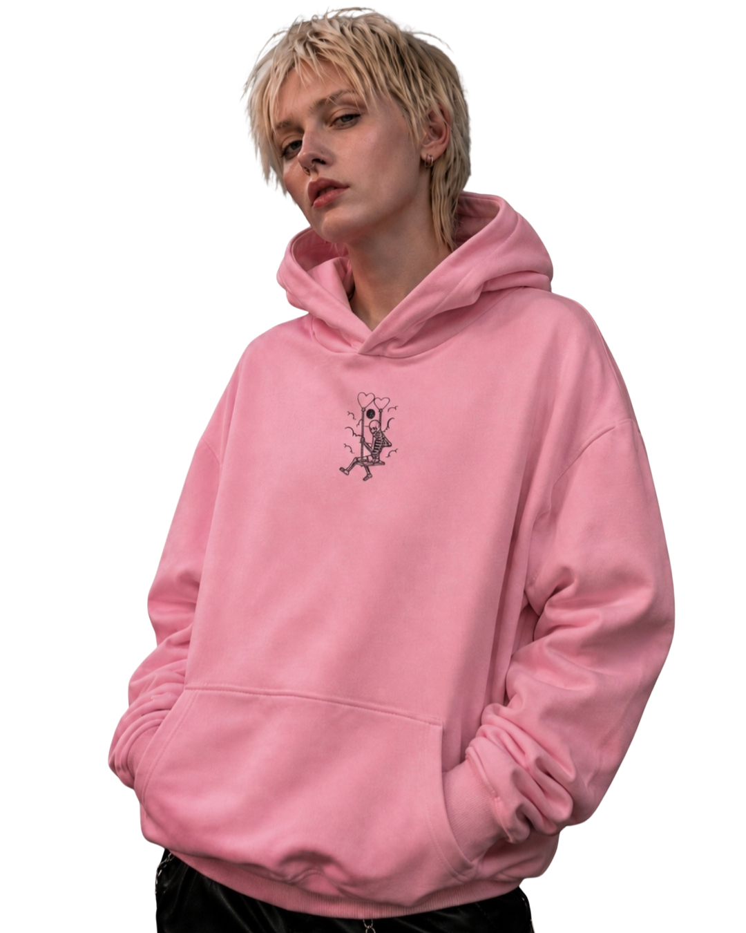 BABY PINK EVERYTHING IS GONNA BE OKAY ULTRA-HEAVY HOODIE