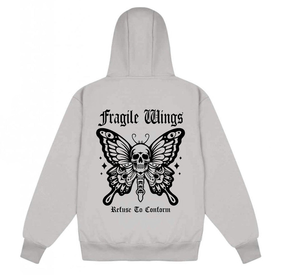 FRAGILE WINGS HEAVYWEIGHT DOUBLE ZIP ZOODIE