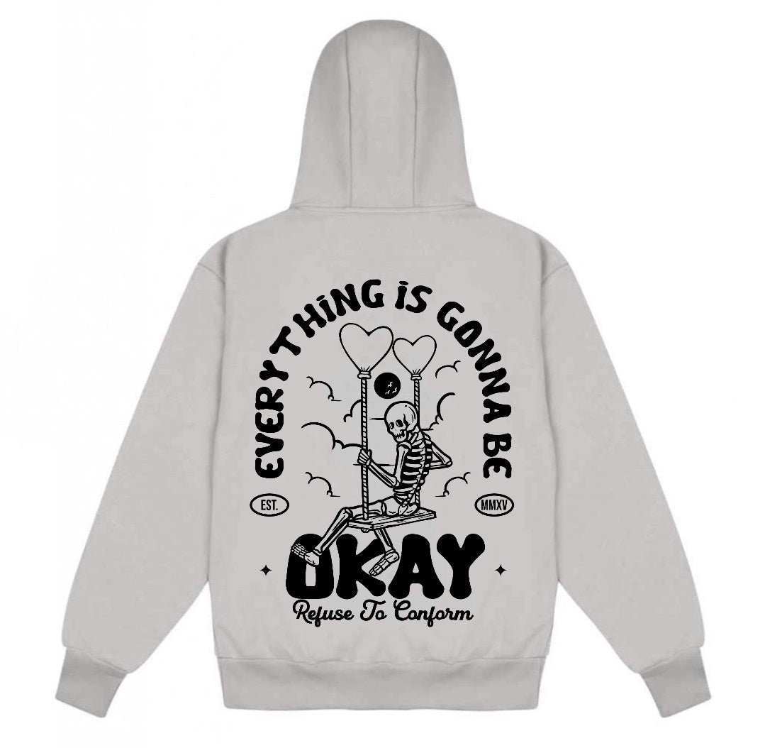 EVERYTHING IS GONNA BE OKAY HEAVYWEIGHT DOUBLE ZIP ZOODIE