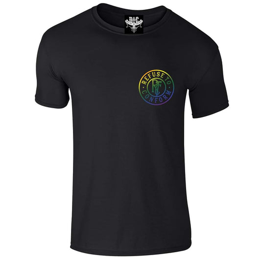 CIRCULAR RAINBOW LOGO TEE