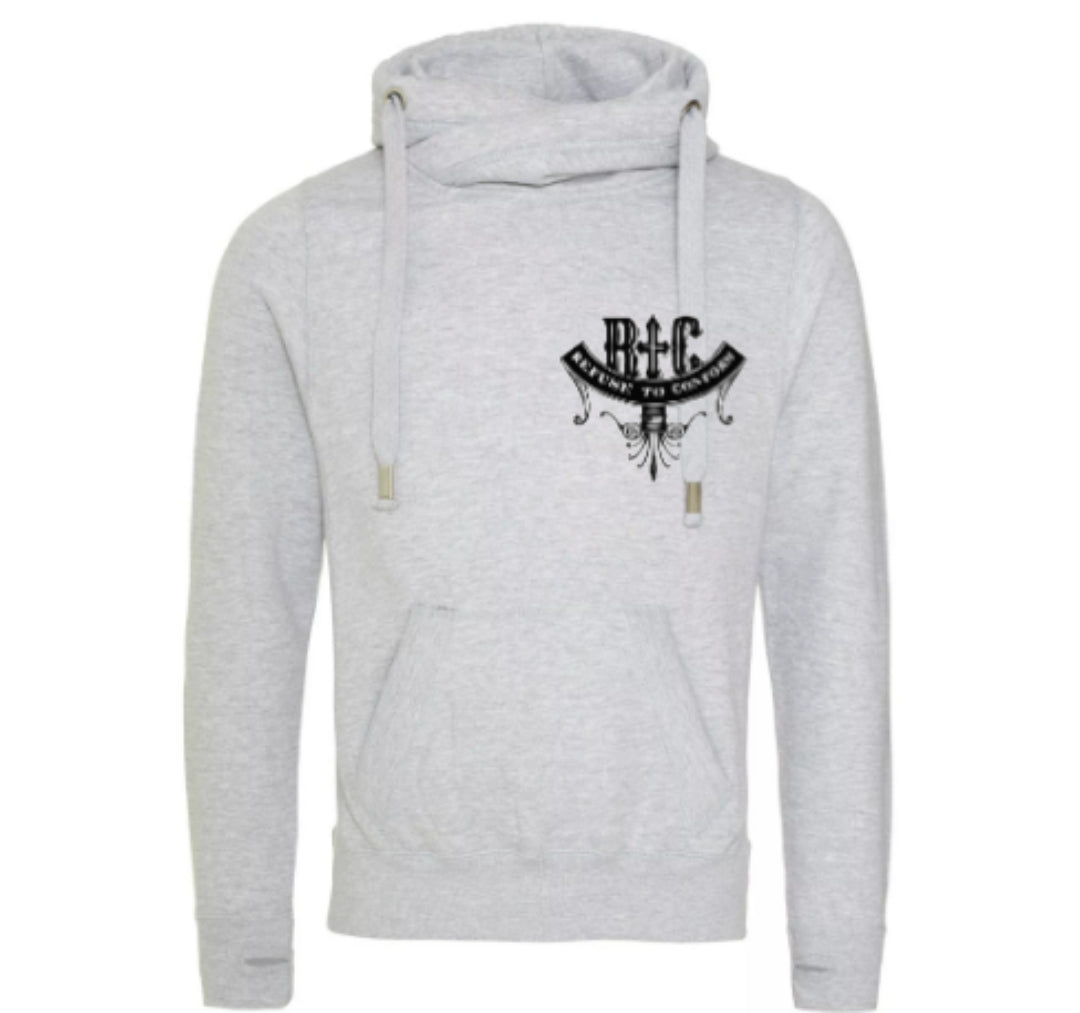 CROSS NECK HOODIE