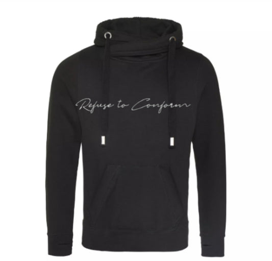 CROSS NECK HOODIE