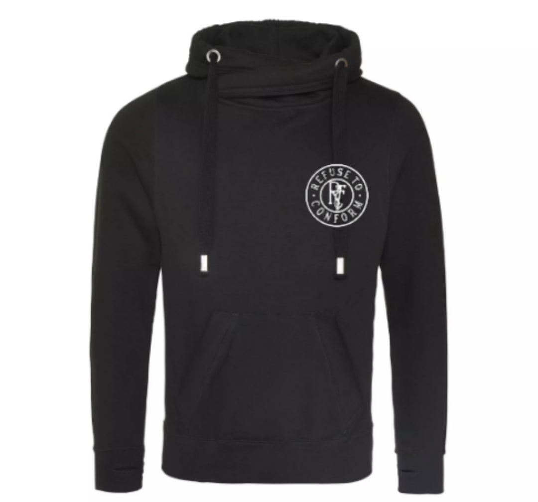 CROSS NECK HOODIE