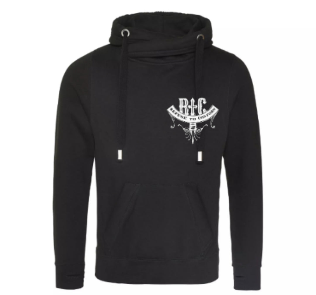 CROSS NECK HOODIE