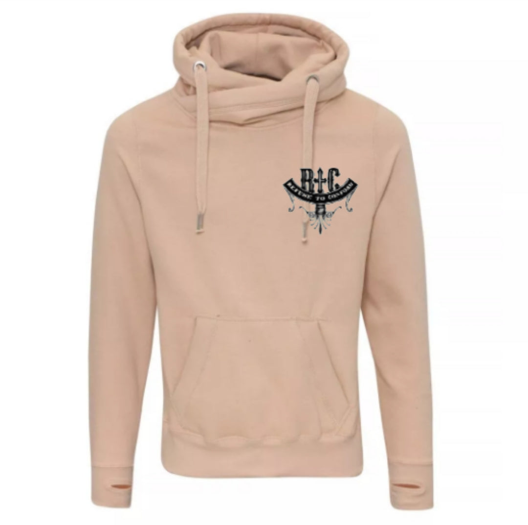 CROSS NECK HOODIE