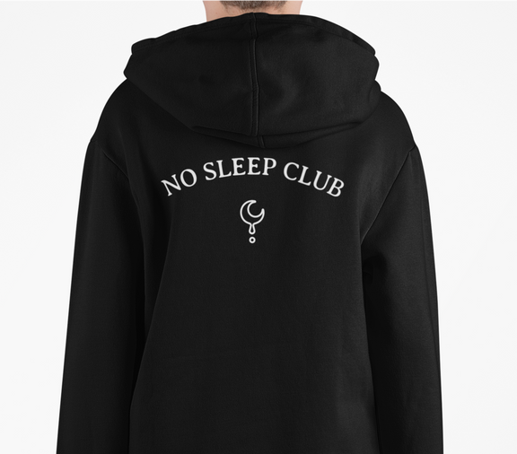 Black No Sleep Club Ultra Heavy Hoodie Refuse To Conform Clothing™