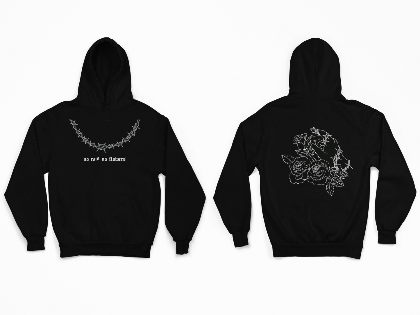 NO RAIN NO FLOWERS HOODIE