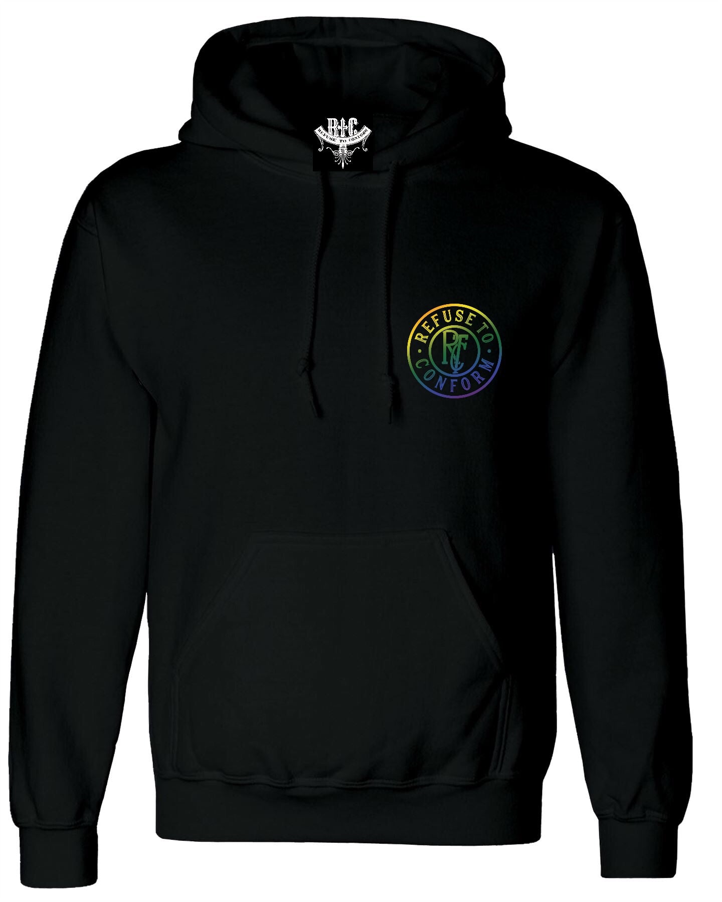 CIRCULAR RAINBOW  LOGO HOODIE